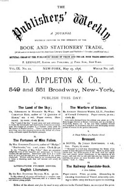 Publishers' weekly Samstag 27. Mai 1876