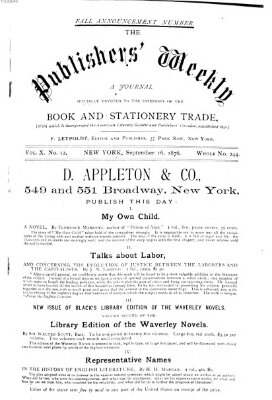 Publishers' weekly Samstag 16. September 1876