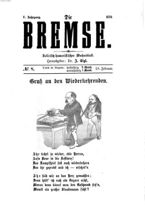 Die Bremse Samstag 19. Februar 1876