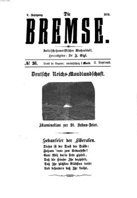 Die Bremse Samstag 2. September 1876