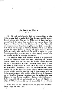 Im neuen Reich Freitag 23. Juni 1876