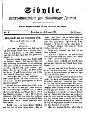 Sibylle (Würzburger Journal) Donnerstag 13. Januar 1876