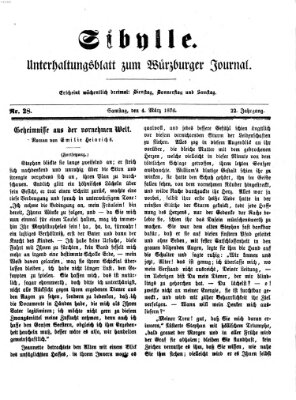 Sibylle (Würzburger Journal) Samstag 4. März 1876