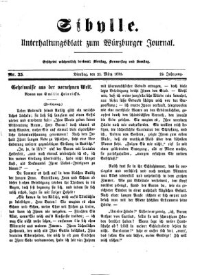 Sibylle (Würzburger Journal) Dienstag 21. März 1876