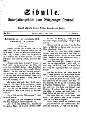 Sibylle (Würzburger Journal) Samstag 13. Mai 1876