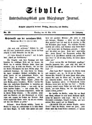 Sibylle (Würzburger Journal) Dienstag 16. Mai 1876