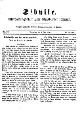 Sibylle (Würzburger Journal) Donnerstag 8. Juni 1876