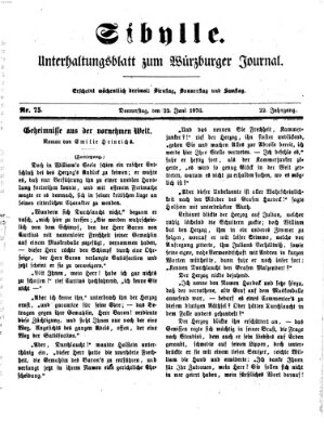 Sibylle (Würzburger Journal) Donnerstag 22. Juni 1876