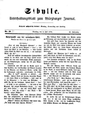 Sibylle (Würzburger Journal) Dienstag 4. Juli 1876