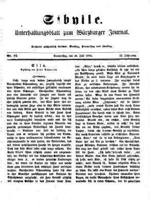 Sibylle (Würzburger Journal) Donnerstag 20. Juli 1876