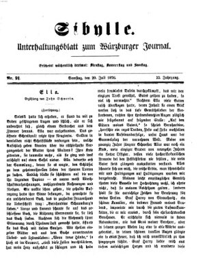 Sibylle (Würzburger Journal) Samstag 29. Juli 1876