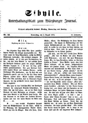 Sibylle (Würzburger Journal) Donnerstag 3. August 1876