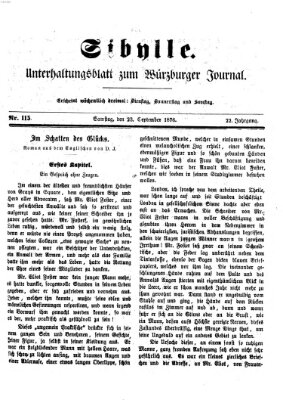 Sibylle (Würzburger Journal) Samstag 23. September 1876