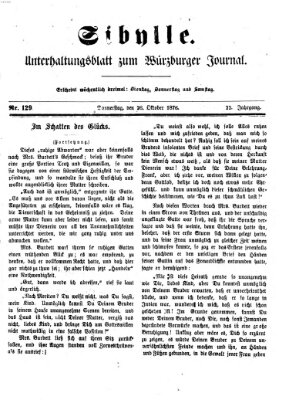 Sibylle (Würzburger Journal) Donnerstag 26. Oktober 1876