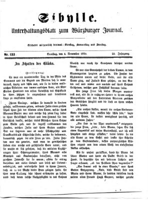 Sibylle (Würzburger Journal) Samstag 4. November 1876