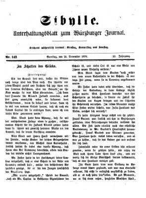 Sibylle (Würzburger Journal) Samstag 25. November 1876