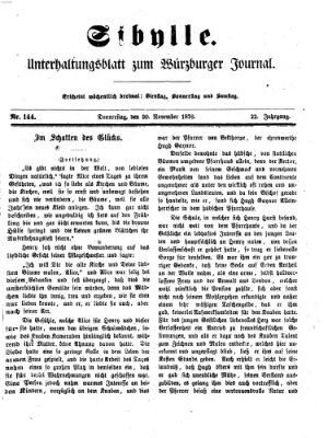 Sibylle (Würzburger Journal) Donnerstag 30. November 1876