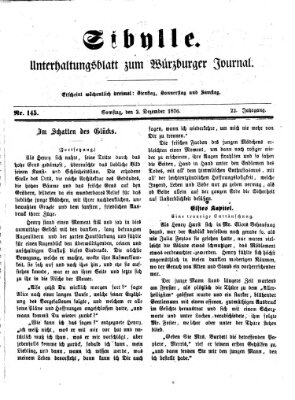 Sibylle (Würzburger Journal) Samstag 2. Dezember 1876