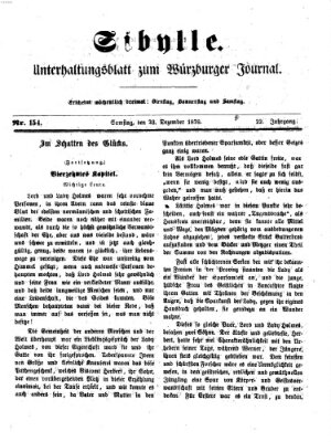 Sibylle (Würzburger Journal) Samstag 23. Dezember 1876