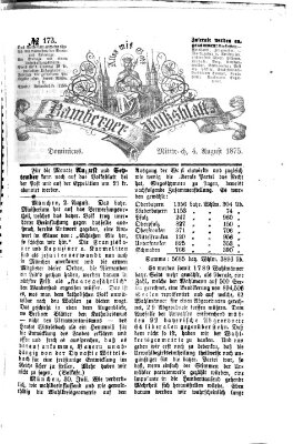 Bamberger Volksblatt Mittwoch 4. August 1875