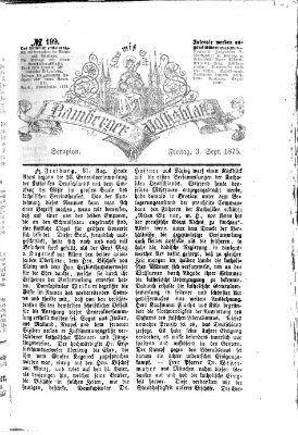 Bamberger Volksblatt Freitag 3. September 1875