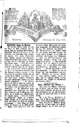 Bamberger Volksblatt Mittwoch 22. September 1875