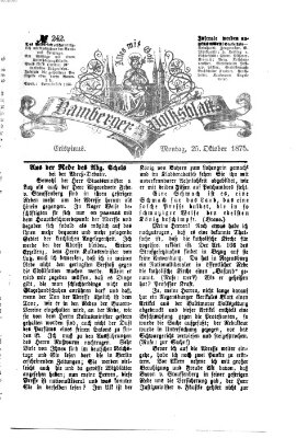 Bamberger Volksblatt Montag 25. Oktober 1875