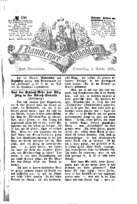 Bamberger Volksblatt Donnerstag 4. November 1875