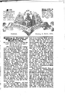 Bamberger Volksblatt Montag 8. November 1875