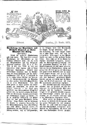 Bamberger Volksblatt Samstag 13. November 1875