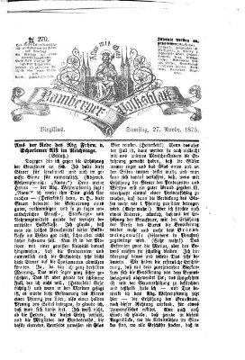 Bamberger Volksblatt Samstag 27. November 1875