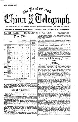 The London and China telegraph Montag 20. Juli 1874