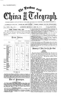 The London and China telegraph Montag 28. Dezember 1874