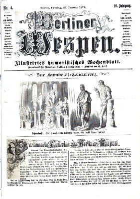 Berliner Wespen Freitag 26. Januar 1877