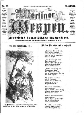 Berliner Wespen Freitag 28. September 1877