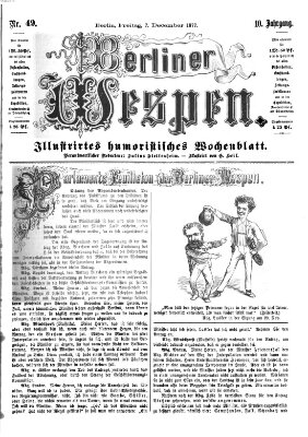 Berliner Wespen Freitag 7. Dezember 1877