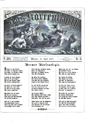 Das Narrenschiff Samstag 21. April 1877