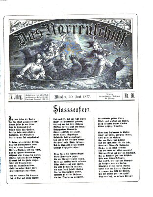 Das Narrenschiff Samstag 30. Juni 1877