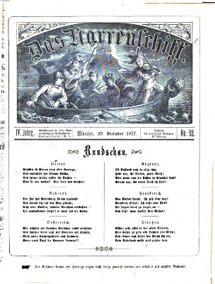 Das Narrenschiff Samstag 29. Dezember 1877