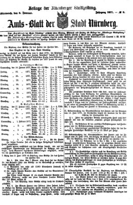 Nürnberger Stadtzeitung (Nürnberger Abendzeitung) Mittwoch 3. Januar 1877