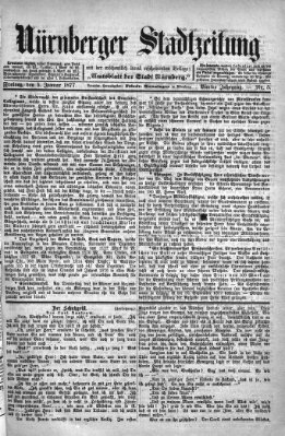 Nürnberger Stadtzeitung (Nürnberger Abendzeitung) Freitag 5. Januar 1877