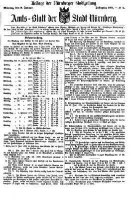 Nürnberger Stadtzeitung (Nürnberger Abendzeitung) Montag 8. Januar 1877