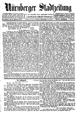 Nürnberger Stadtzeitung (Nürnberger Abendzeitung) Samstag 13. Januar 1877