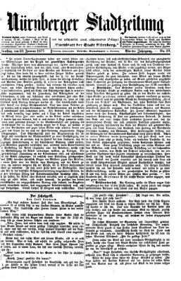 Nürnberger Stadtzeitung (Nürnberger Abendzeitung) Dienstag 23. Januar 1877