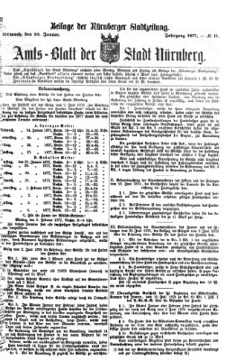 Nürnberger Stadtzeitung (Nürnberger Abendzeitung) Mittwoch 24. Januar 1877