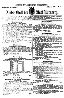 Nürnberger Stadtzeitung (Nürnberger Abendzeitung) Freitag 26. Januar 1877