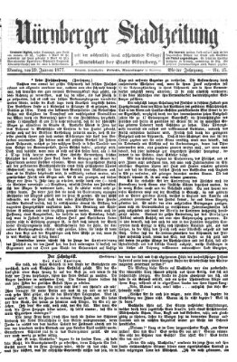 Nürnberger Stadtzeitung (Nürnberger Abendzeitung) Montag 29. Januar 1877