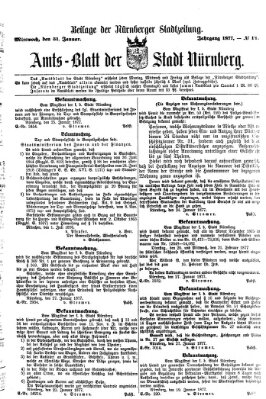 Nürnberger Stadtzeitung (Nürnberger Abendzeitung) Mittwoch 31. Januar 1877