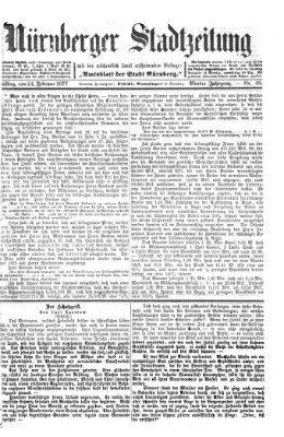 Nürnberger Stadtzeitung (Nürnberger Abendzeitung) Samstag 24. Februar 1877