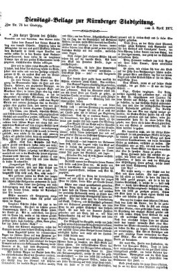 Nürnberger Stadtzeitung (Nürnberger Abendzeitung) Dienstag 3. April 1877